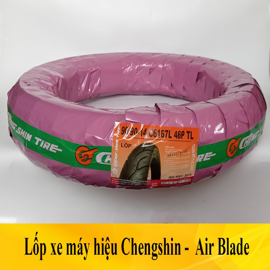 Lốp, vỏ xe máy Air Blade Chengshin (LỐP KHÔNG SĂM) .