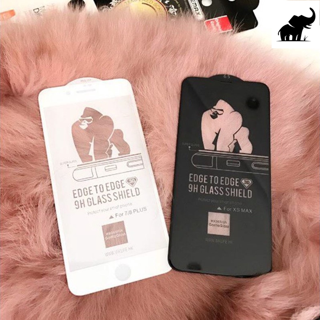 Kính Cường Lực Điện Thoại King Kong - 9D Trần Không Hộp cho 6Plus 6s Plus 7Plus 8Plus X Xs XR XsMax 11 11 Pro 11 Pro Max