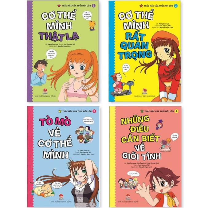 Sách - Thắc mắc của tuổi mới lớn (Bộ 4 quyển có lẻ) - NXB Kim Đồng