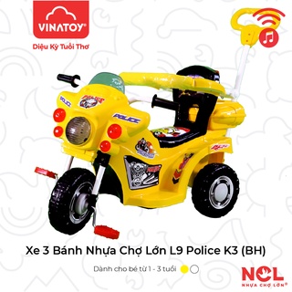 [CHÍNH HÃNG] Xe 3 Bánh L9 Police K3 ĐKBH - M1675-X3B