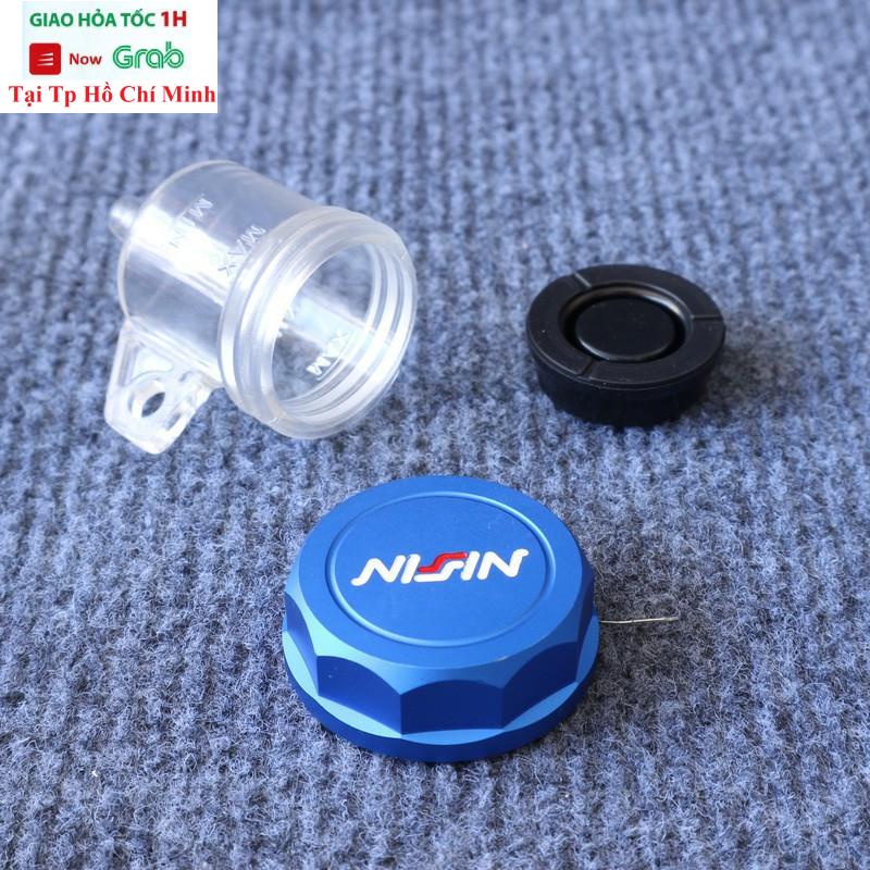 Bình Dầu Thắng Đĩa Nissin Nắp Nhôm Kèm Pass Gọng Dầu Titan Nhiều Màu