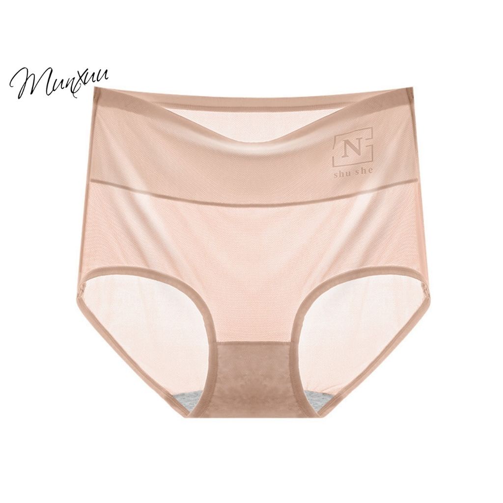 Quần lót nữ Cotton cao cấp cạp cao siêu mỏng mát co dãn thông hơi - Munxuu QC111