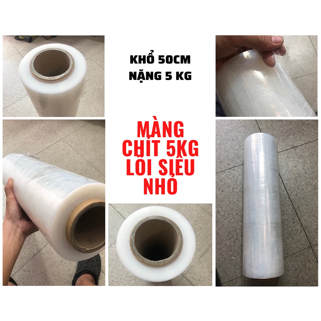 Cuộn màng chít, màng nilon PE (50cm -5kg) bọc đồ cuốn hàng