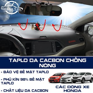 Thảm taplo ô tô da cacbon chống nắng Honda
