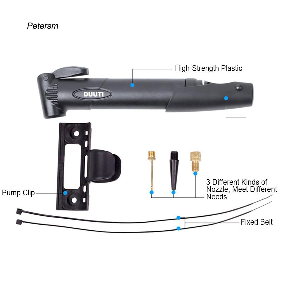 Dụng cụ bơm bánh xe đạp leo núi mini đa năng