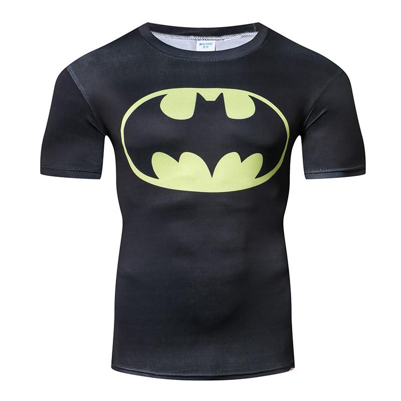 Áo thun tay ngắn dạng bó sát in biểu tượng Batman đẹp mắt