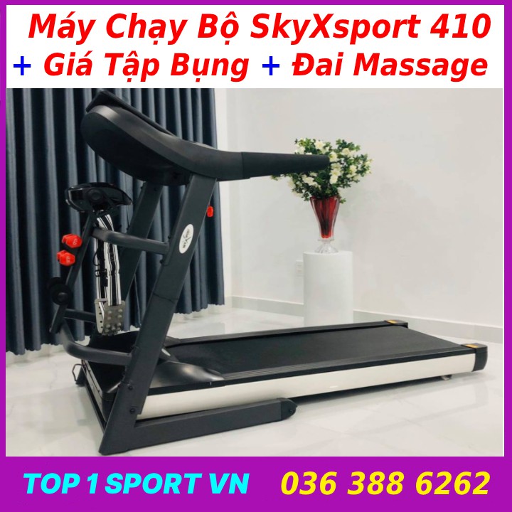 Máy chạy bộ điện Toshiko MC20 đa chức năng tặng kèm giá tập cơ bụng + đai massage giảm mỡ bụng, bảo hành 3 năm