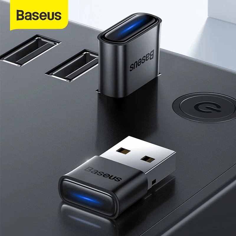 USB-Bluetooth 5.0 Baseus BA04 thu phát tín hiệu Bluetooth cho máy tính, laptop