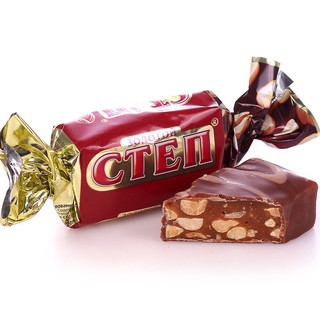 Kẹo socola caramel nhân lạc Step (Cten)_chính hãng Nga