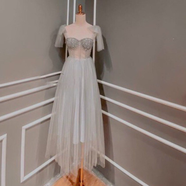 ĐẦM MAXI CÚP KẾT ĐÁ 2 DÂY CỘT NƠ - MS278V | BigBuy360 - bigbuy360.vn