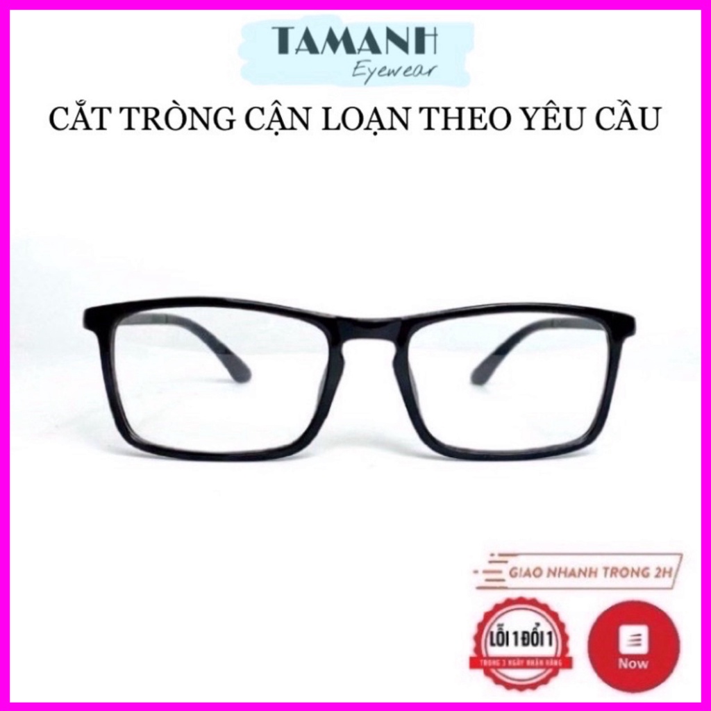 Gọng kính nam nữ TATA TAMANHEYEWEAR dáng mắt vuông nhận cắt mắt cận viễn loạn theo yêu cầu