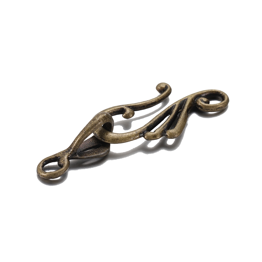 Set 10 móc khóa St.kunkka bằng hợp kim kẽm màu vàng đồng hình nốt nhạc dùng làm trang sức DIY