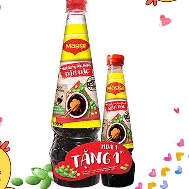 Nước Tương Đậu Nành Đậm Đặc Maggi chai 700ml -Tặng 1 chai nước tương 200ml]