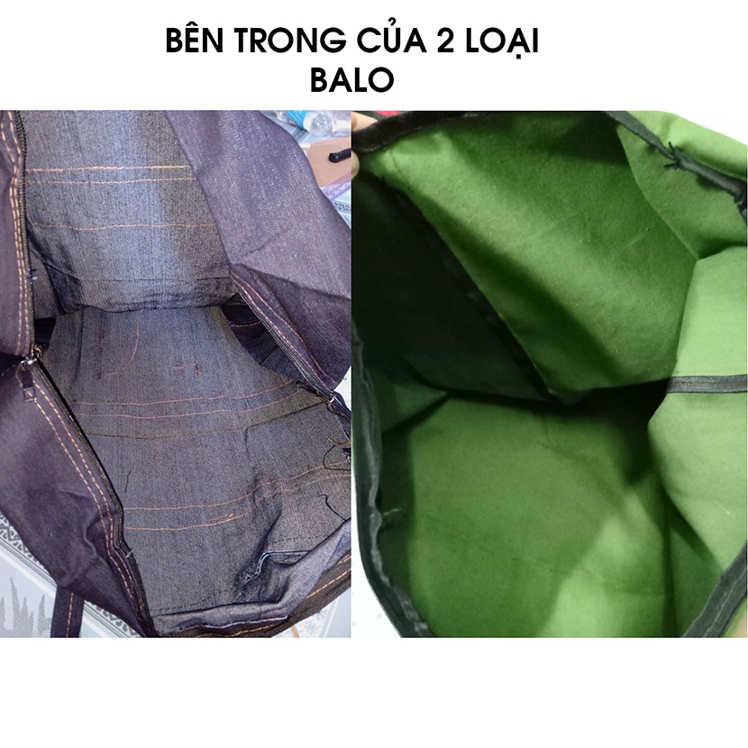 Balo giao hàng vải bố 65L balo dọn trọ vải jean 63L túi đựng quần áo chăn màn