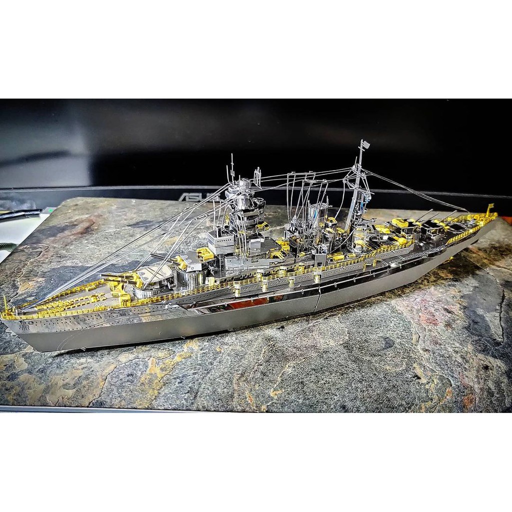 Mô Hình Kim Loại 3D Piececool Tàu Chiến Thiết Giáp Hạm Nhật Bản Nagato Battleship