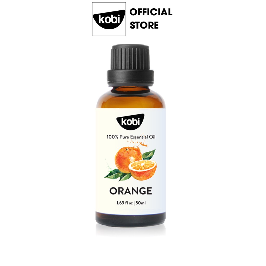Tinh dầu Cam Ngọt Kobi Orange essential oil giúp thơm phòng, chống trầm cảm, kích thích miễn dịch - 50ml