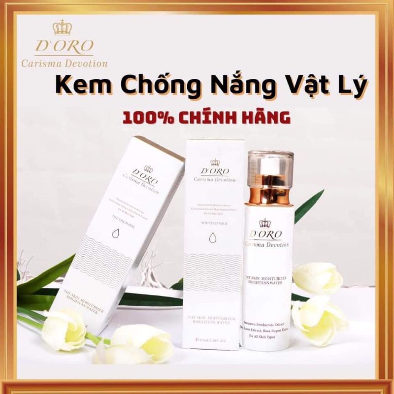 Kem Chống Nắng Vật Lý DORO 40g - Chống nắng, nâng tông, sáng da tự nhiên