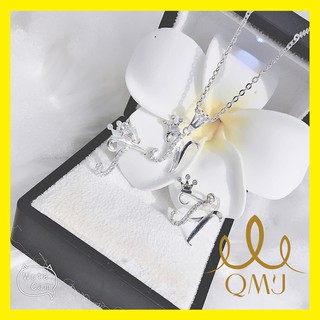 Dây bạc đẹp 💖FREESHIP Giảm 20K Khi Nhập [ DAYC20KM]- Dây chuyền chữ có vương miện bạc 925 cao cấp, bạc chuẩn 100%