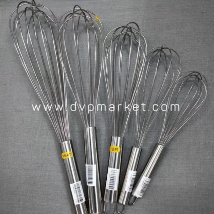 Dụng cụ Phới lồng đánh trứng trộn bột trà chanh làm bánh inox 304 dày dặn cao cấp đẹp GDTH