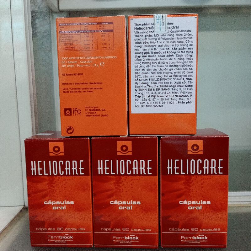 Heliocare Viên Uống Chống Nắng Oral Capsulas 60Viên