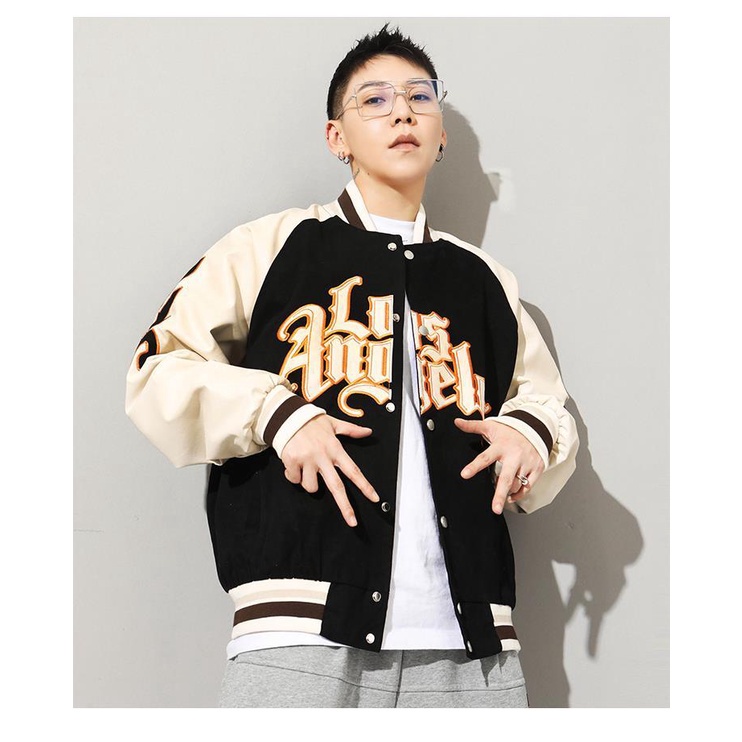 Áo khoác bóng chày phong cách hip hop cho cặp đôi