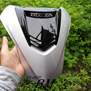 mặt nạ 2 tầng màu bạc đen cho wave 100 ( nhựa honda chính hãng )