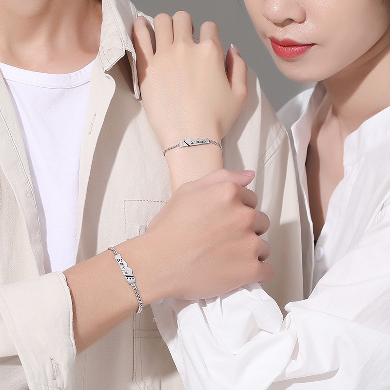 Cặp Vòng Tay Cặp Đôi Ngắn Tình Yêu Bằng Giấy Đơn Giản Làm Quà Tặng Valentine