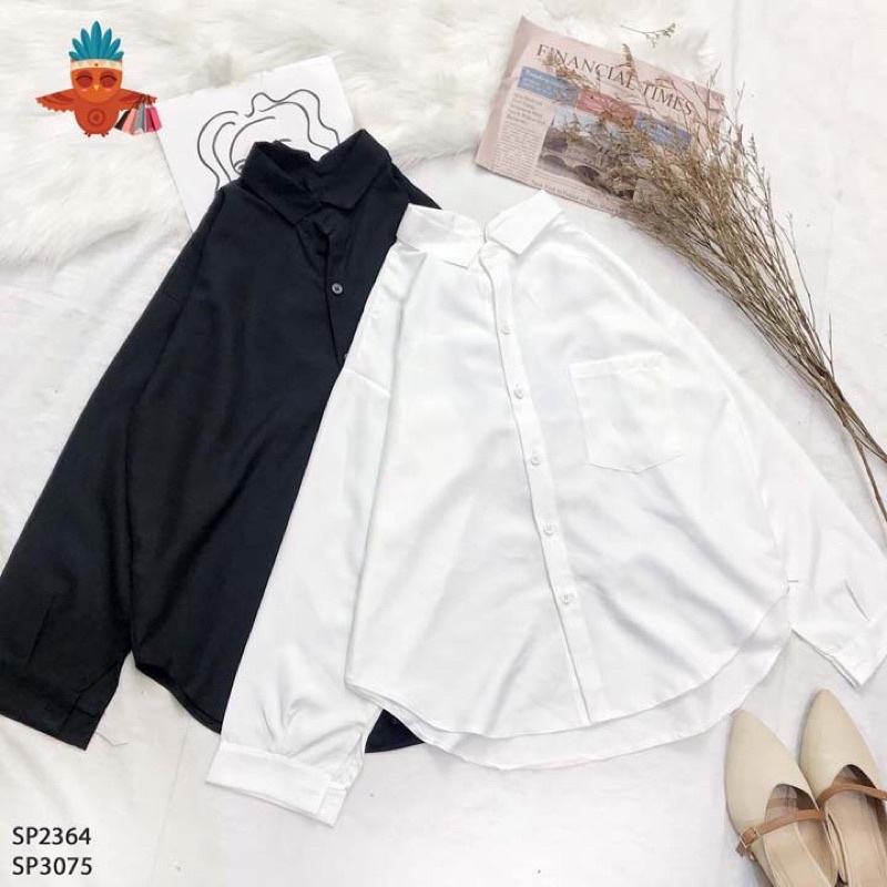 { Có Ảnh Thật } 𝗕𝗜𝗚 𝗦𝗜𝗭𝗘 SƠ MI TAY DÀI ĐUÔI TÔM 𝟲𝟬-𝟵𝟱𝗞𝗚