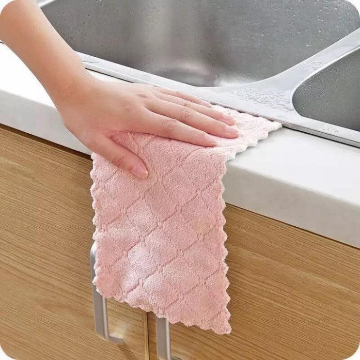 SÉT 5 Khăn lau hai mặt đa năng siêu thấm (25cm x 16cm) !!