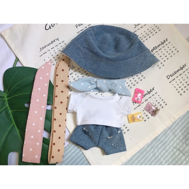 OUTFIT DOLL 20cm 15cm IDV - Set khăn cổ
