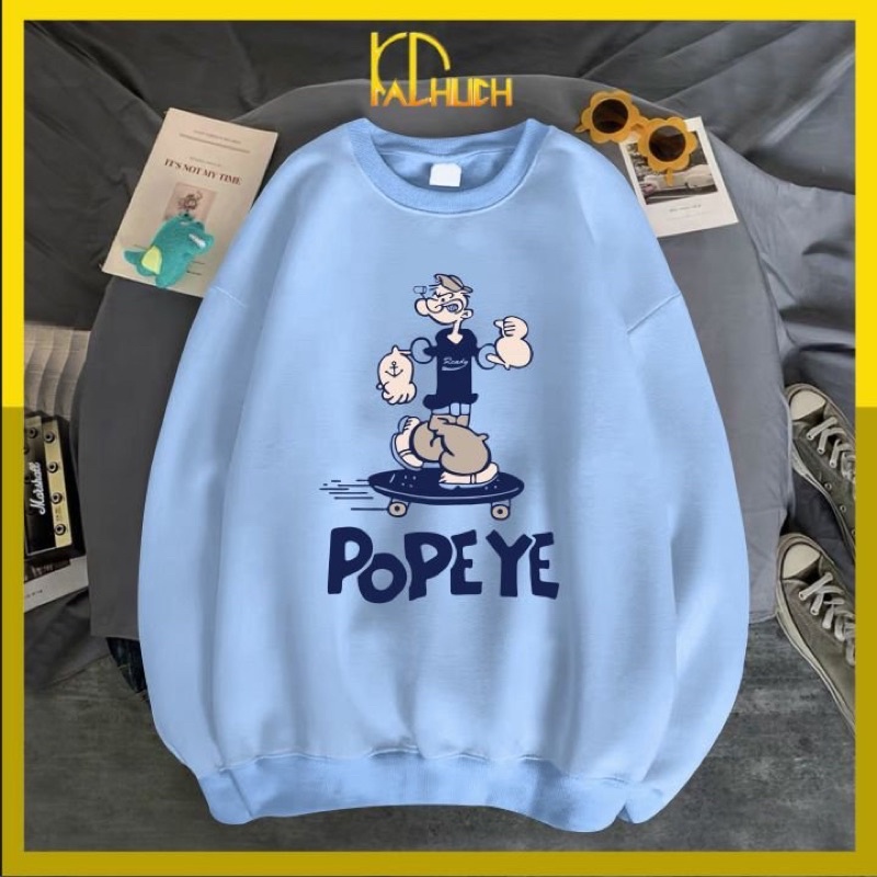 ÁO SWEATER NỈ IN POPEYE