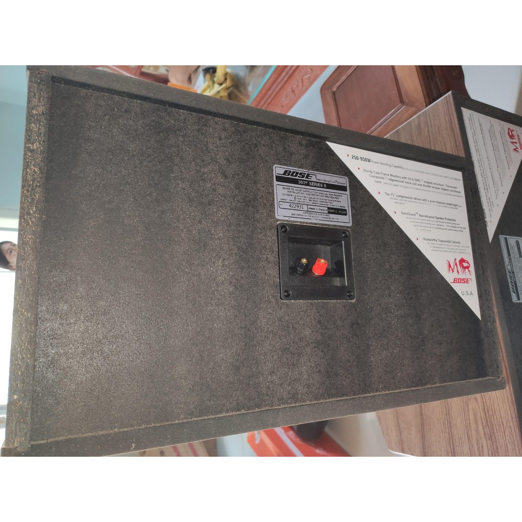Loa BOSE 303 seri II Bass 25 cm,   Made in Thái Lan từ kép, chắc chắn, âm thanh nghe và hát hay.