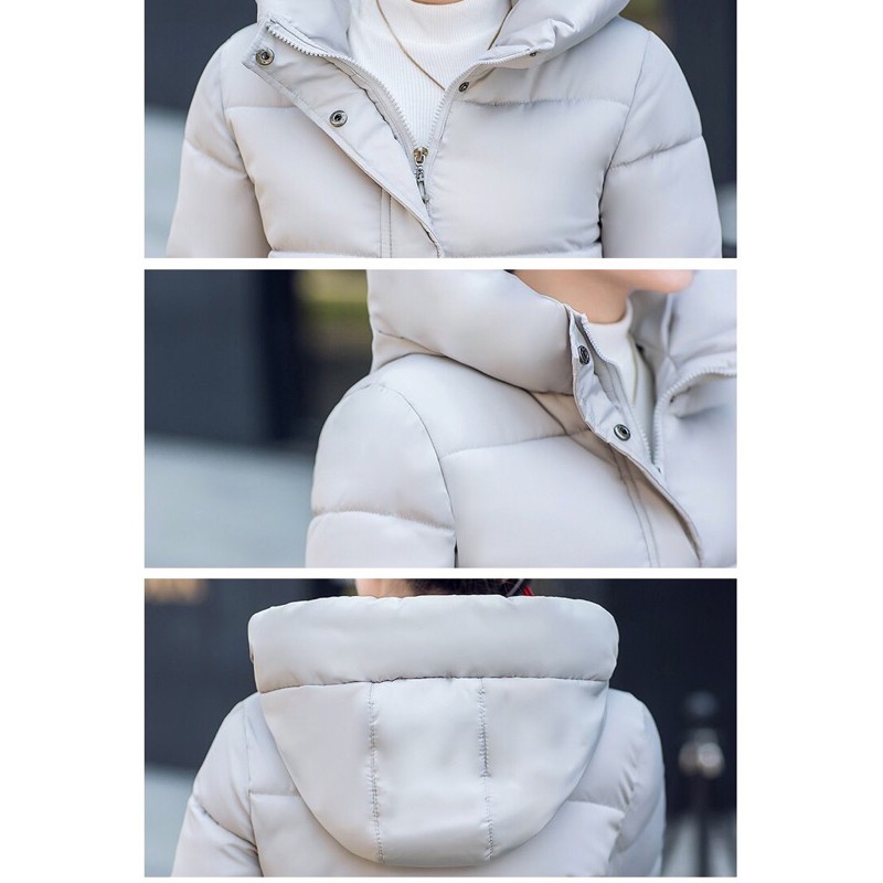 Áo Khoác Phao Dáng Dài Nữ Thời Trang Thu Đông Quảng Châu