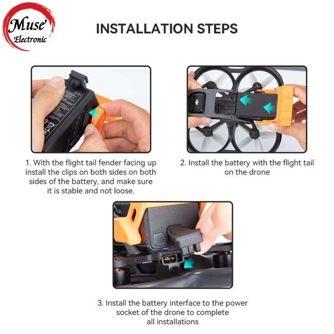 Phụ Kiện Giảm Tốc Độ Pin In 3d Chuyên Dụng Cho Dji Avata Drone
