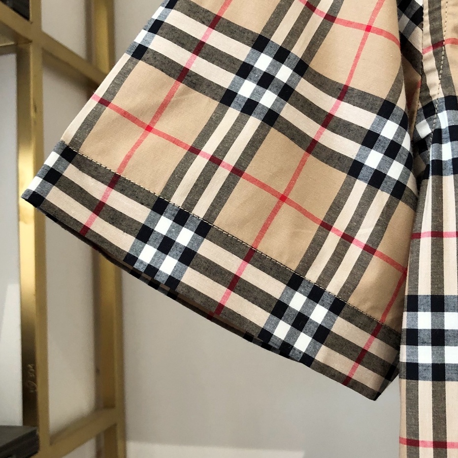 Áo sơ mi nam ngắn tay cao cấp B.BR  sọc caro sang trọng mẫu mới thanh lịch