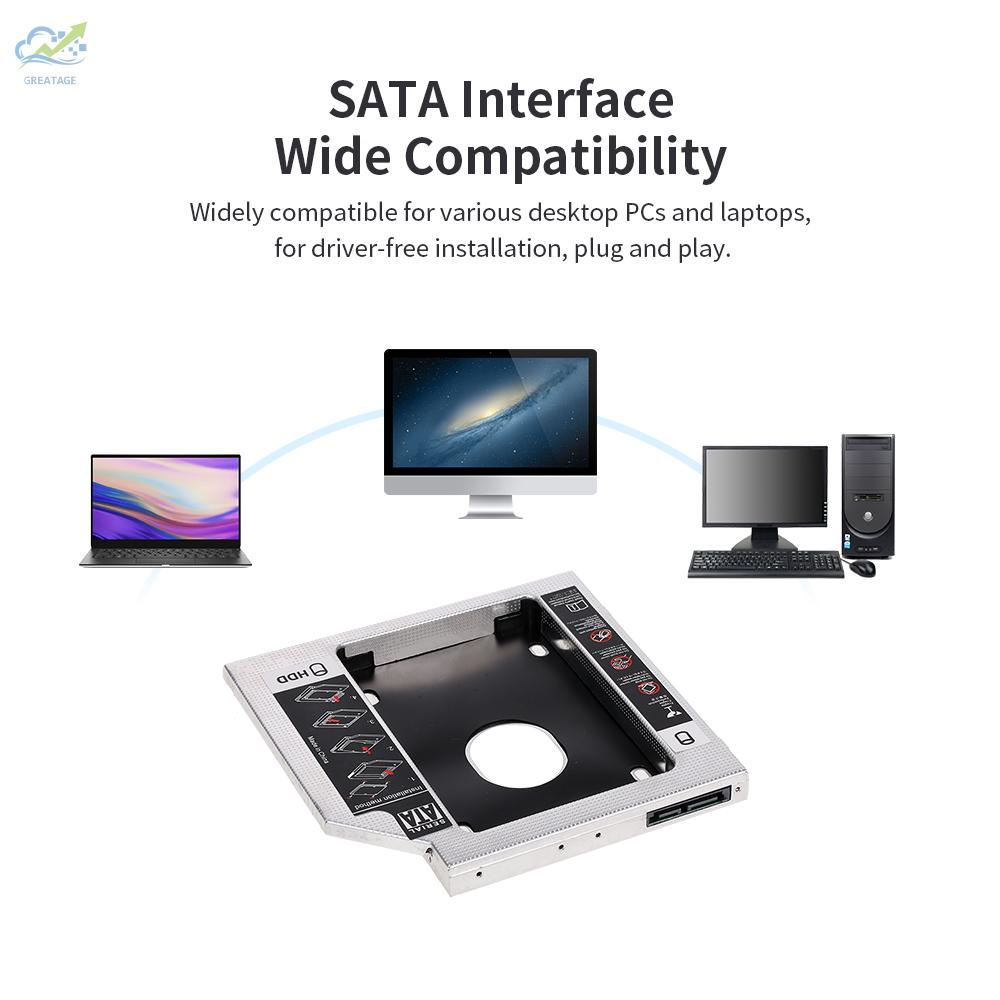 Ổ Cứng Sata3.0 2nd Hdd Caddy 9.5mm 2.5 Inch Ssd Hdd Cho Máy Tính | BigBuy360 - bigbuy360.vn