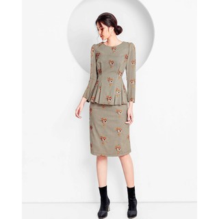 MENTOSA-Set Chân Váy + Áo dài Tay-M-L071119OF