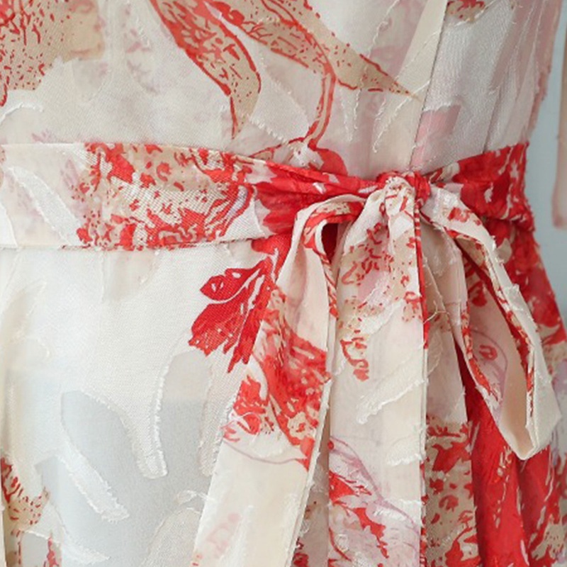 Đầm Maxi Lưng Cao Họa Tiết Hoa Thời Trang Mùa Hè Xinh Xắn Cho Nữ