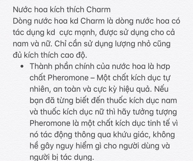 Sản phẩm như ảnh  ( Nước hoa thu hút bạn khác giới Charm Thái Lan )