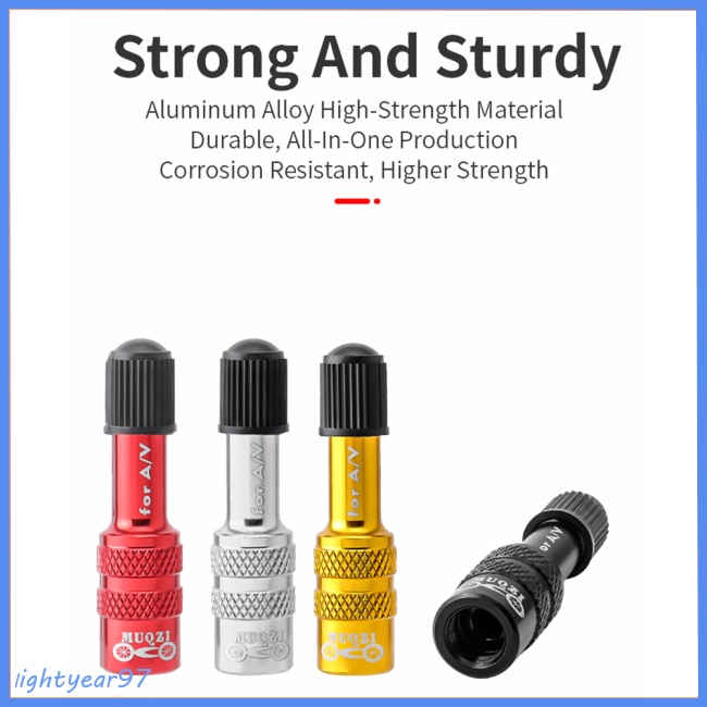 Đầu Nối Dài Van Bơm Hơi Phuộc Xe Đạp Bằng Hợp Kim Nhôm