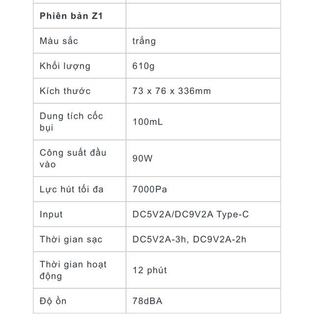 Máy hút bụi ô tô, hút bụi cầm tay, Máy hút bụi xe hơi cầm tay Xiaomi shunzao Z1 / Z1 pro