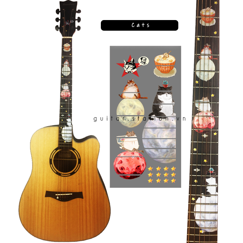 Miếng Dán Cần Đàn Guitar Kiểu Dáng Đẹp Mắt 2020