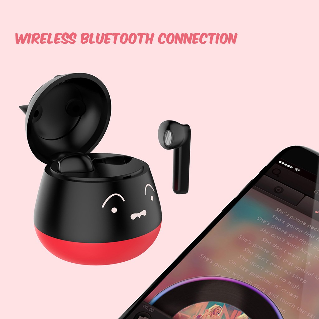 Tai Nghe Bluetooth 5.0 Hel + Zw-t7 Kèm Hộp Sạc