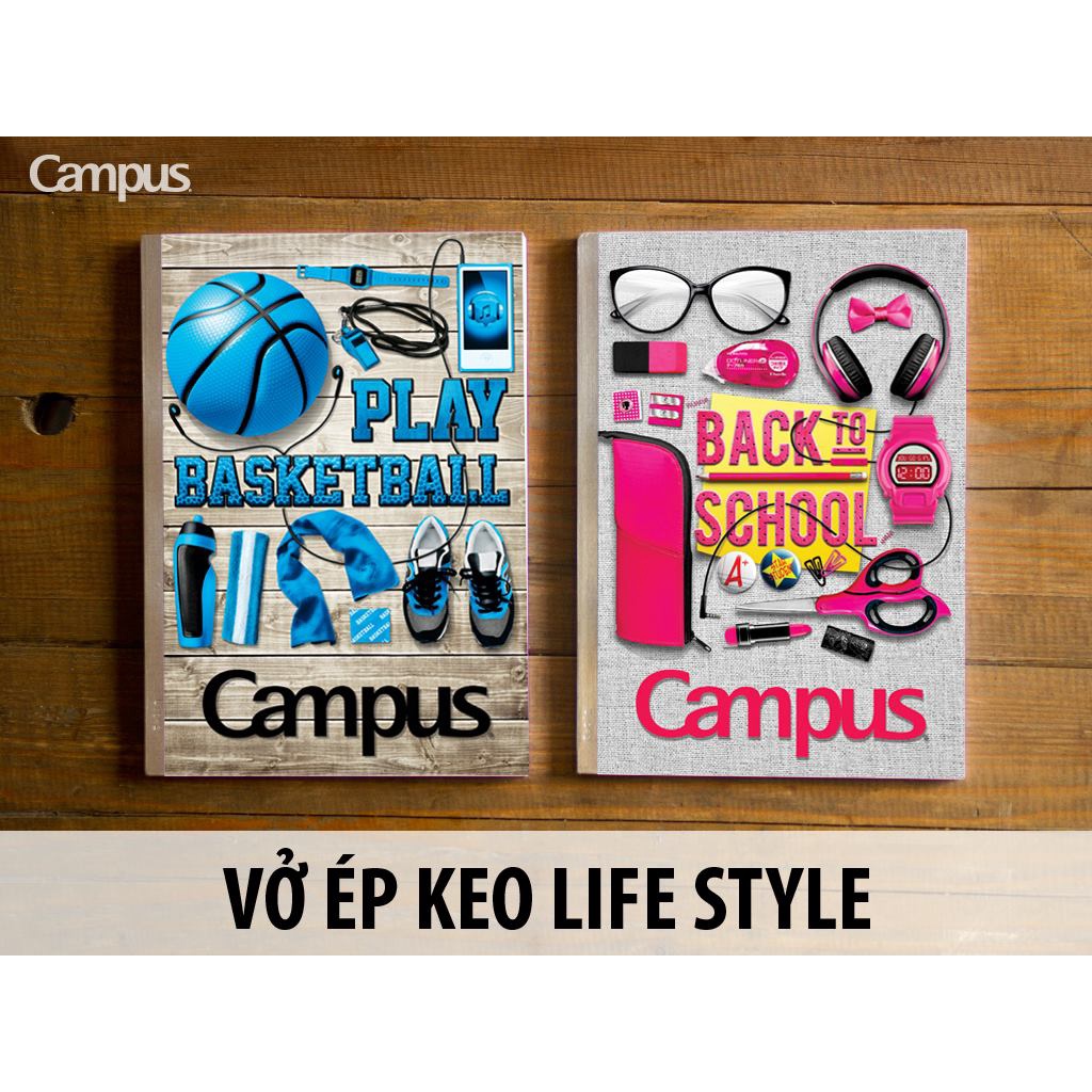 Vở kẻ ngang Campus So Cute –Picnic- Emoji - Life Style -80 trang-NBBSCT80/NBBPIC80/NBBEMJ80/NBBLST80 - vpp Diệp Lạc