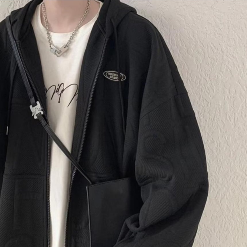 Áo Hoodie Dáng Rộng Phong Cách Thể Thao Hong Kong Thời Trang Cho Nam