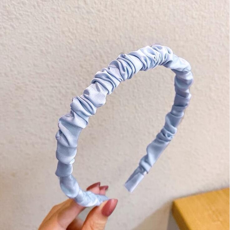 Dễ Thương Băng Đô Vải satin Xếp Ly Xinh Xắn Cho Nữ