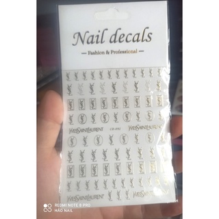 Sticker trang trí móng móng nail 20 mẫu đẹp
