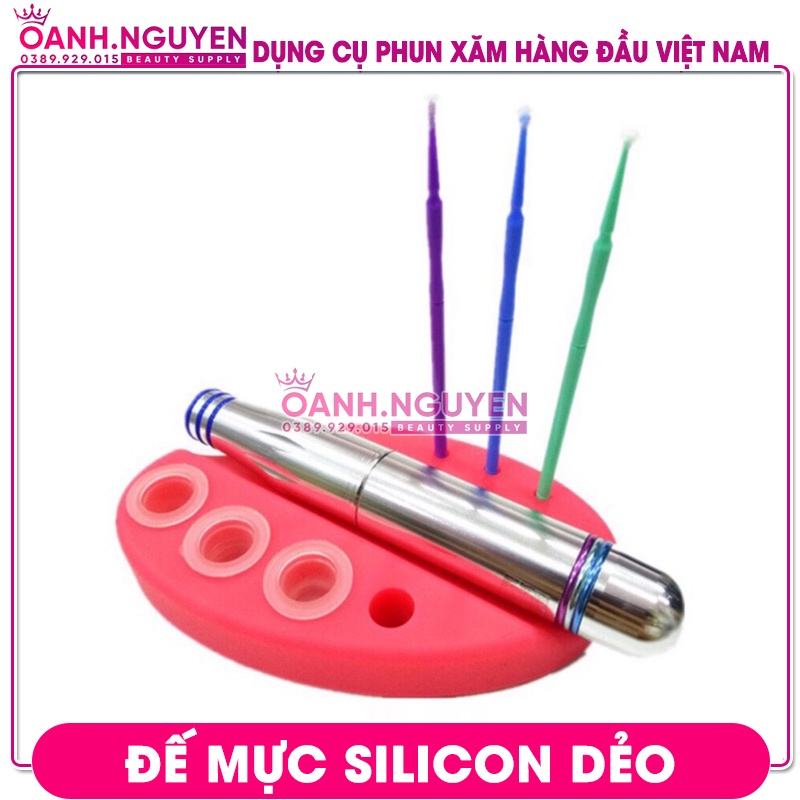 Đế Silicon Dẻo/ Đựng Chum Mực, Máy Xăm