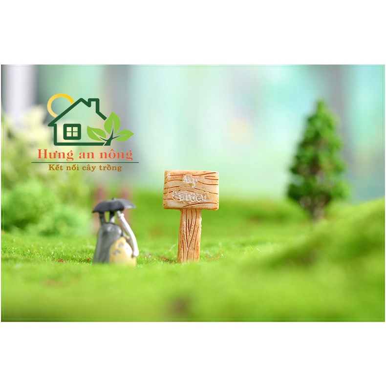 TT55 - BẢN TÊN CHỈ DẪN trang trí tiểu cảnh sen đá xương rồng cây để bàn.