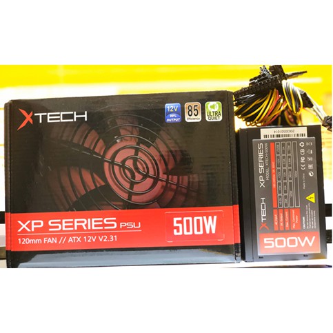 Nguồn XTECH Gaming XP500 (500W)- BH 12 tháng